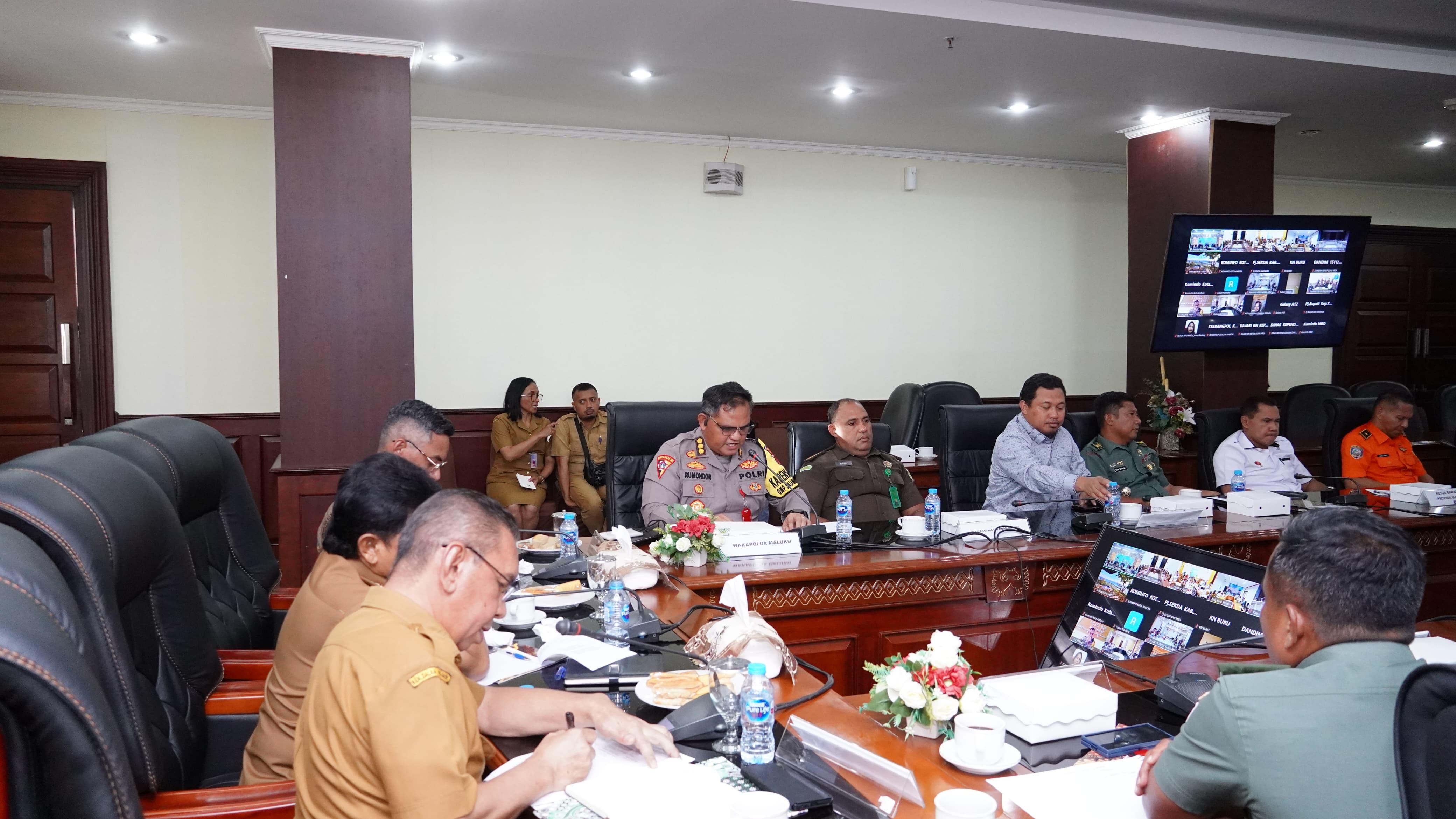 Rakor Kesiapan Pelaksanaan Pilkada, Karo Ops Polda Maluku: Polri Siap Lakukan Pengamanan