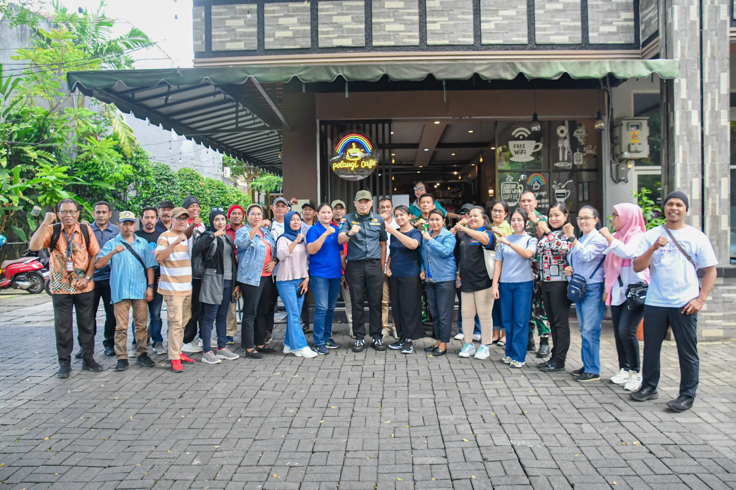 Pendam XV/Pattimura Gelar Coffee Morning Bersama Insan Pers 