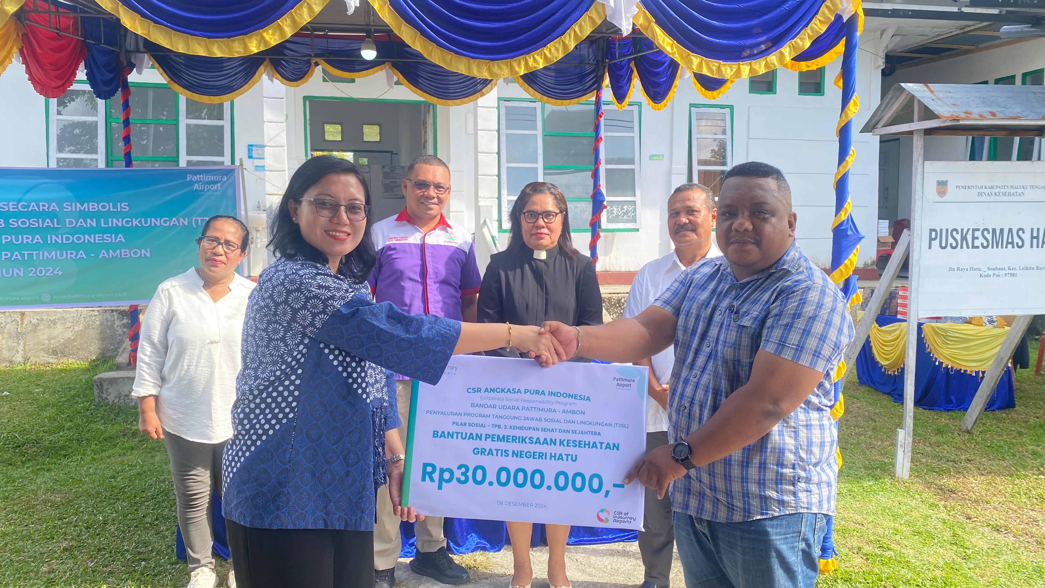 Peduli Kesehatan Masyarakat, Bandar Udara Pattimura Ambon Berikan Bantuan Pemeriksaan Kesehatan Gratis
