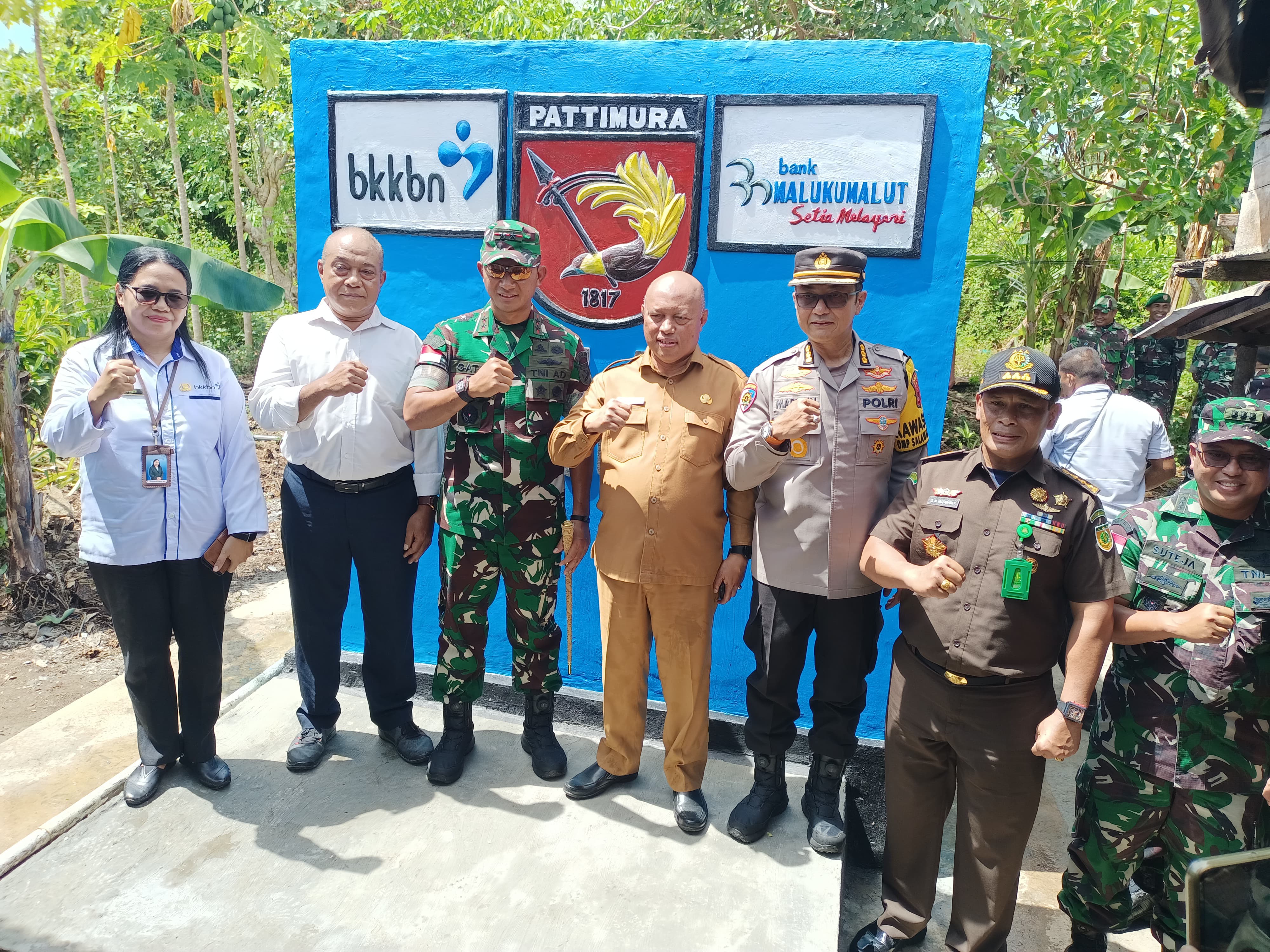 Polda Maluku Apresiasi Peresmian Program Pipanisasi Sumber Air Dan Pembukaan Stunting oleh Kodam Pattimura
