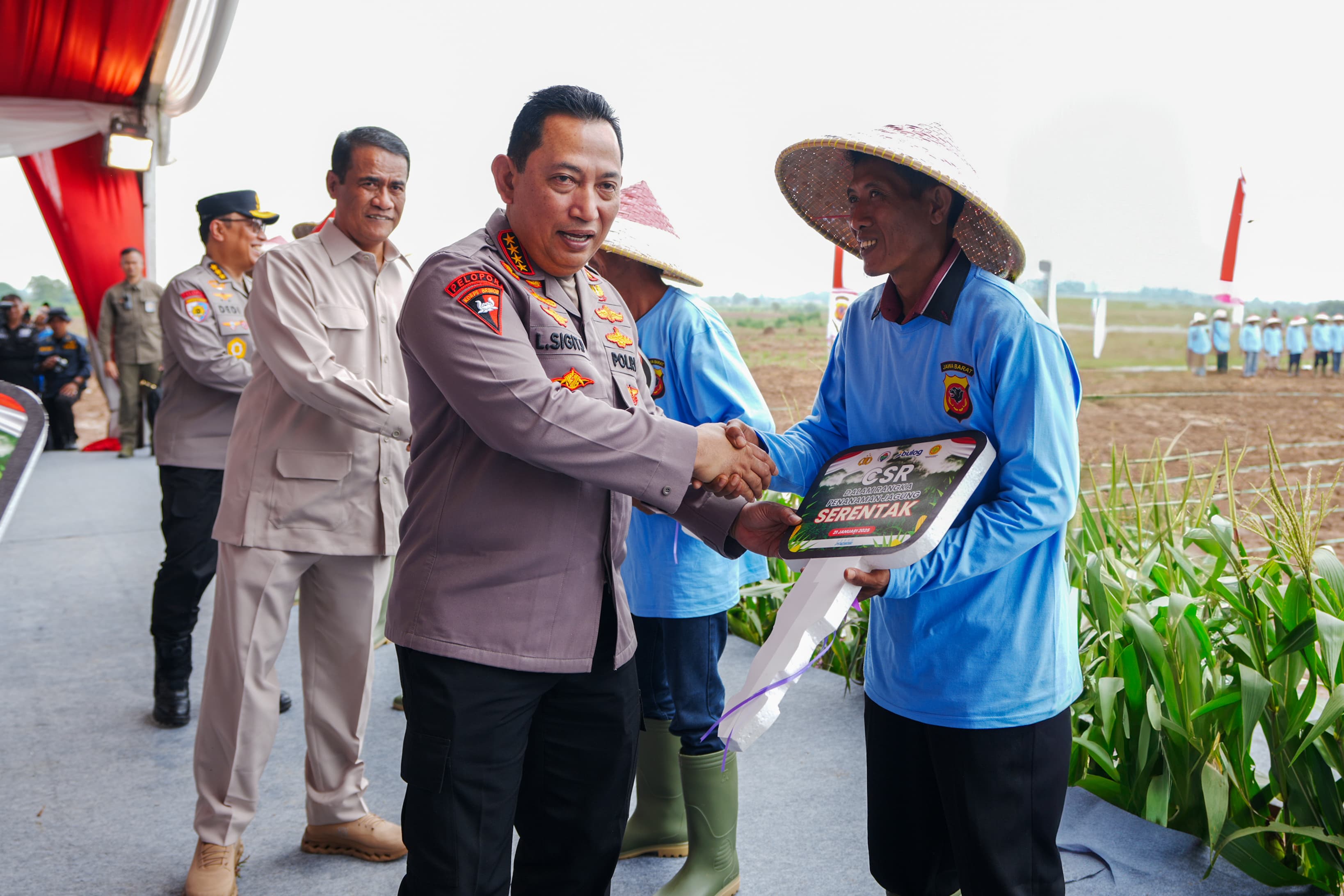 Gerakan 1 Juta Hektare Jagung: Sinergi Polri dan Kementrian Pertanian Wujudkan Swasembada Pangan 2025