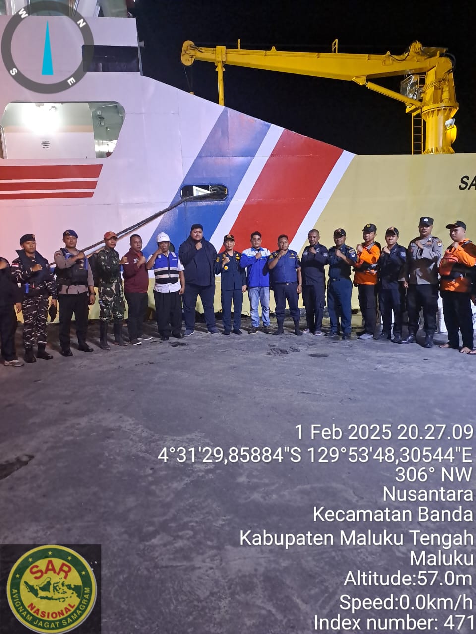 KM Berkat Tolada Berhasil Dievakuasi Tim SAR Gabungan di Laut Banda