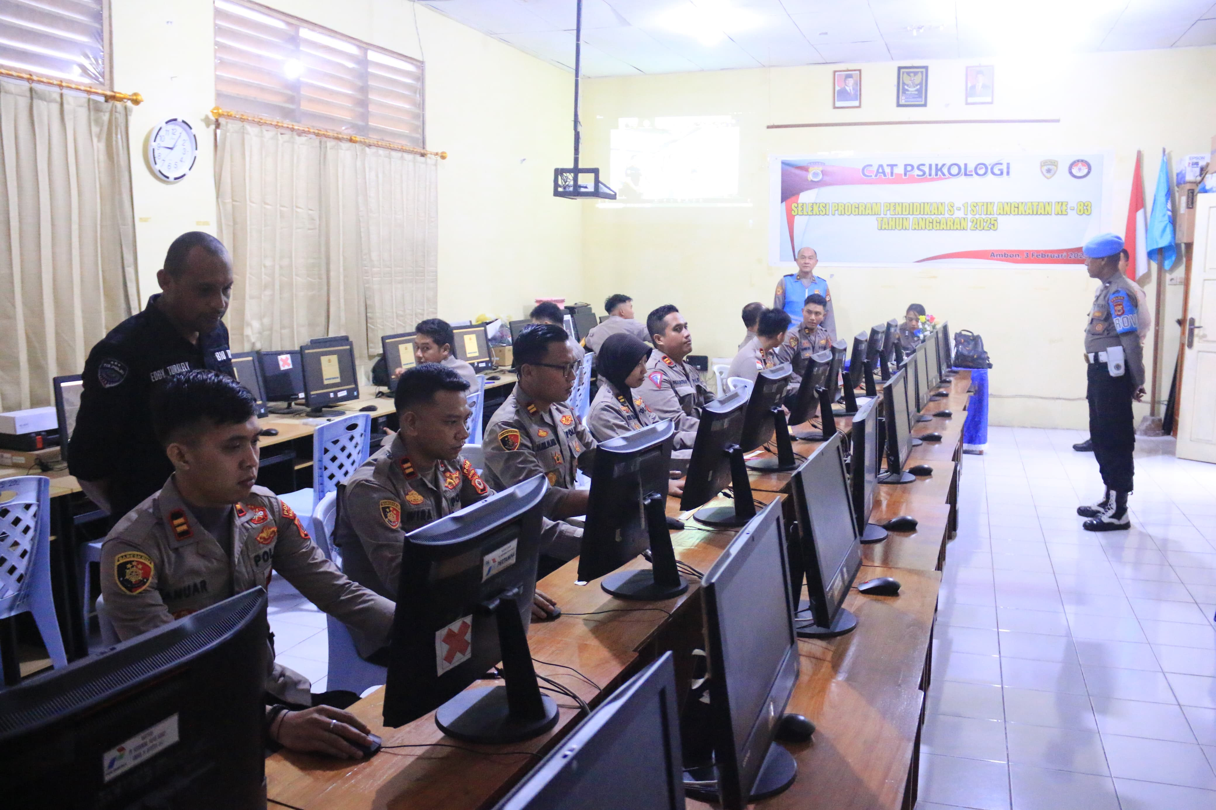 11 Peserta Seleksi STIK Polda Maluku Jalani Tes Psikologi