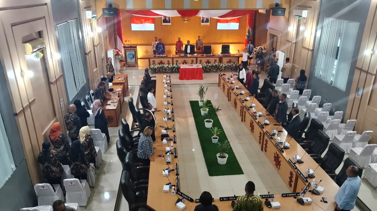 Rapat Paripurna Pengumuman Walikota dan Wakil Walikota Terpilih Kota Ambon Periode 2025 – 2030