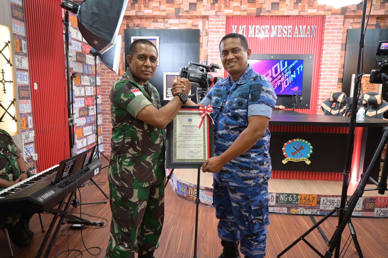 Danlanud Pattimura Bersama Kepala BNNP Maluku, Memenuhi Undangan Podcast 151/Binaiya.