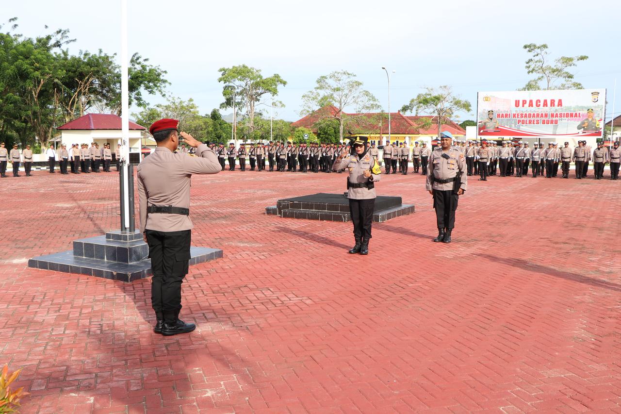 Kapolres Buru Pimpin Upacara Hari Kesadaran Nasional