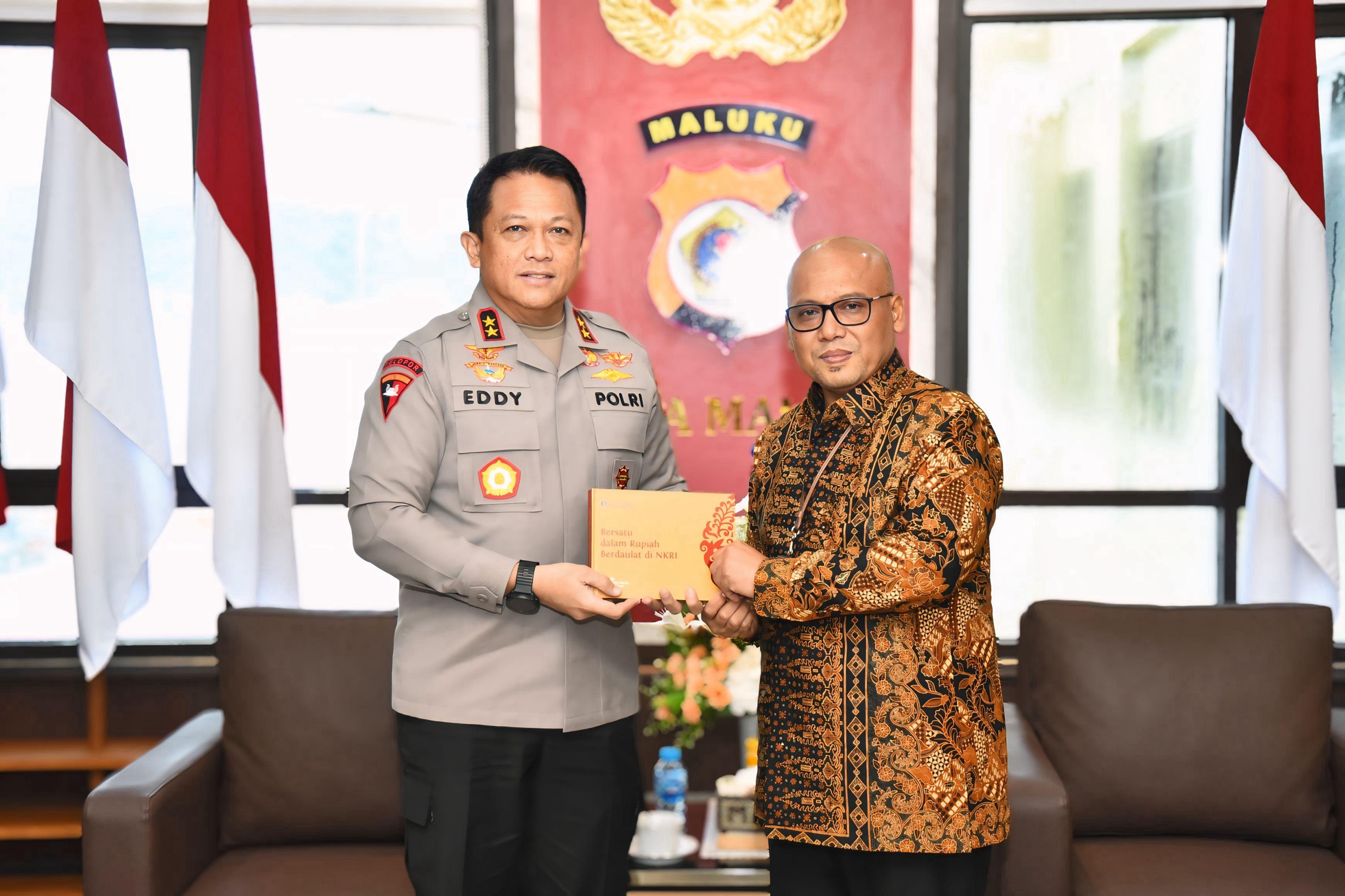 Kapolda Maluku Terima Kunjungan Kepala Perwakilan BI Maluku, Bahas Sinergi Stabilitas Ekonomi dan Keamanan