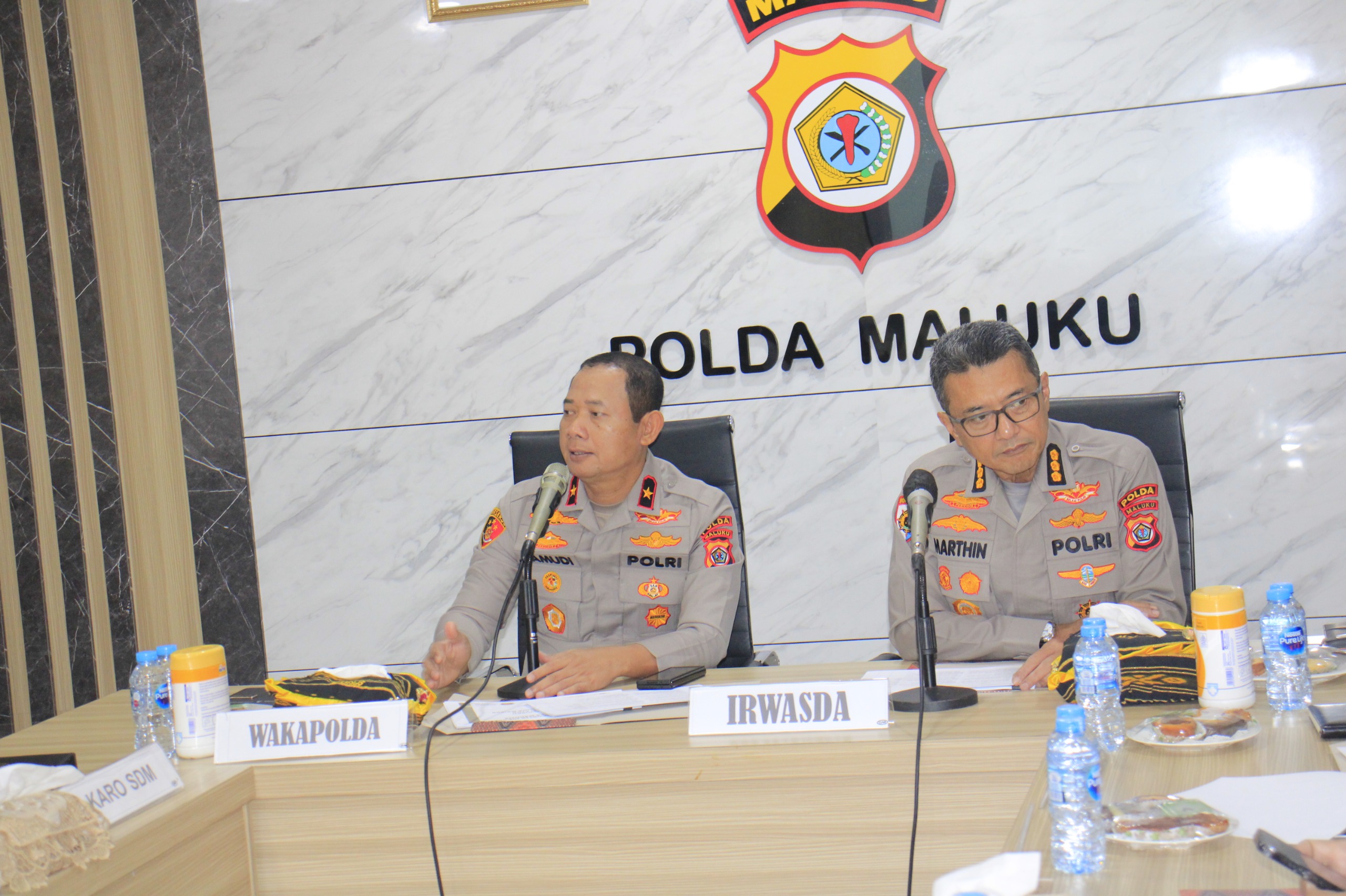 Wakapolda Maluku Pimpin Rakor Terkait Usulan PTDH Terhadap Tujuh Anggota