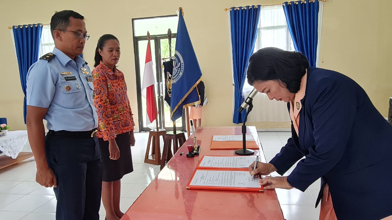 Serah Terima Jabatan Kepala Sekolah SMA Angkasa Lanud Pattimura Ambon