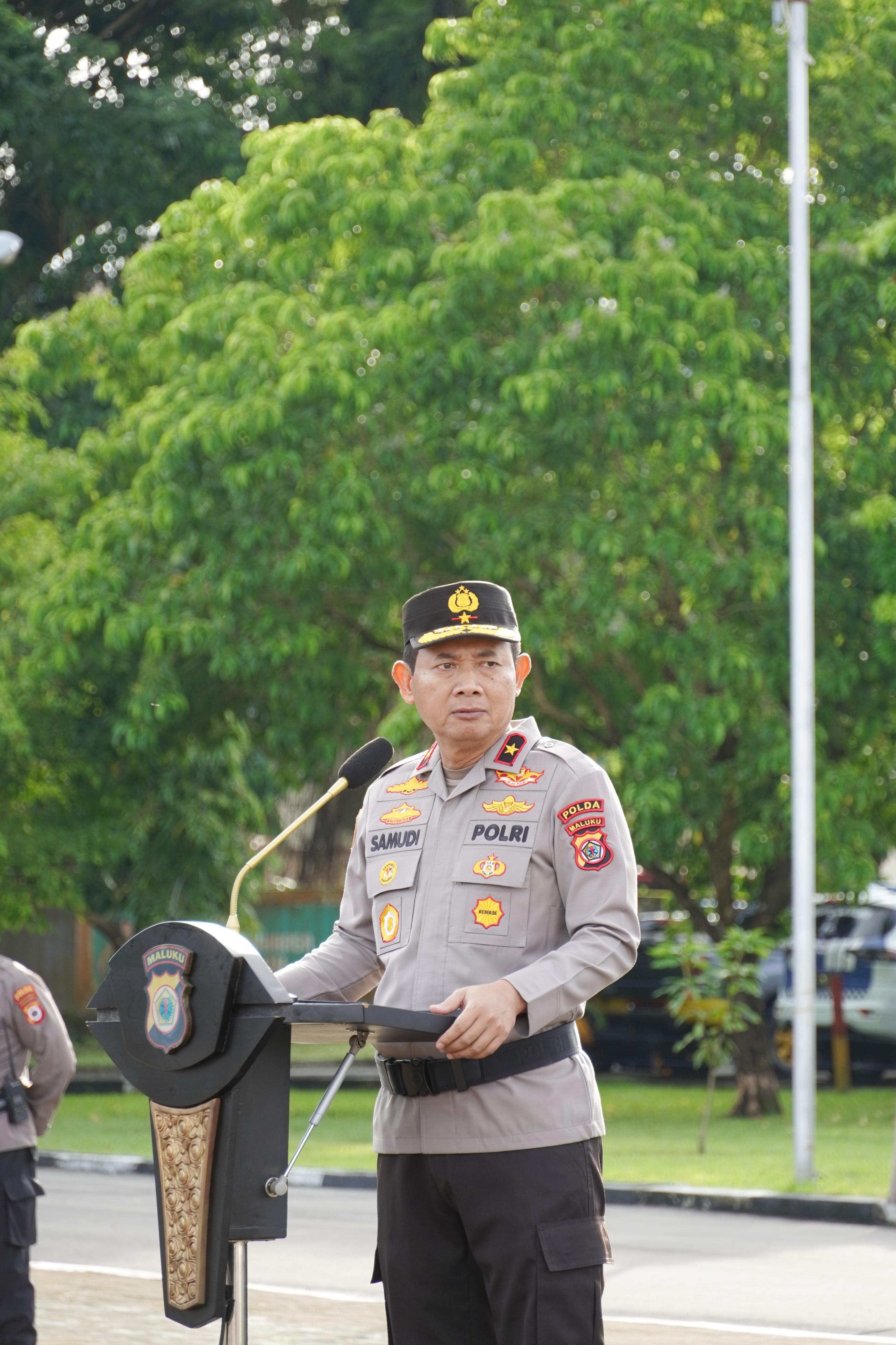 Wakapolda Maluku Ajak Personel Polri Perkuat Kerjasama Melayani Masyarakat