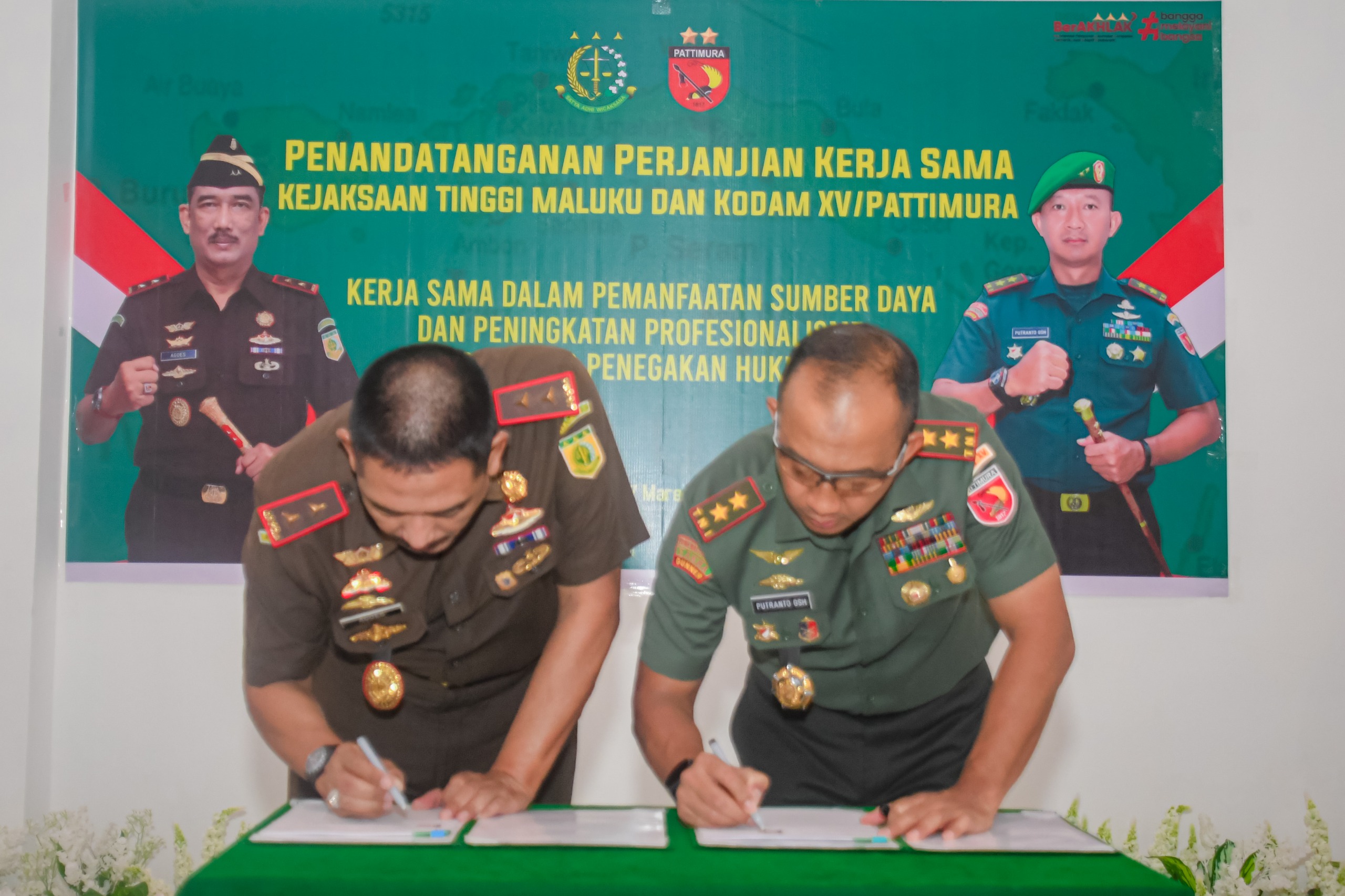 Kolaborasi Penegakan Hukum: Pangdam Pattimura XV/Pattimura Teken PKS