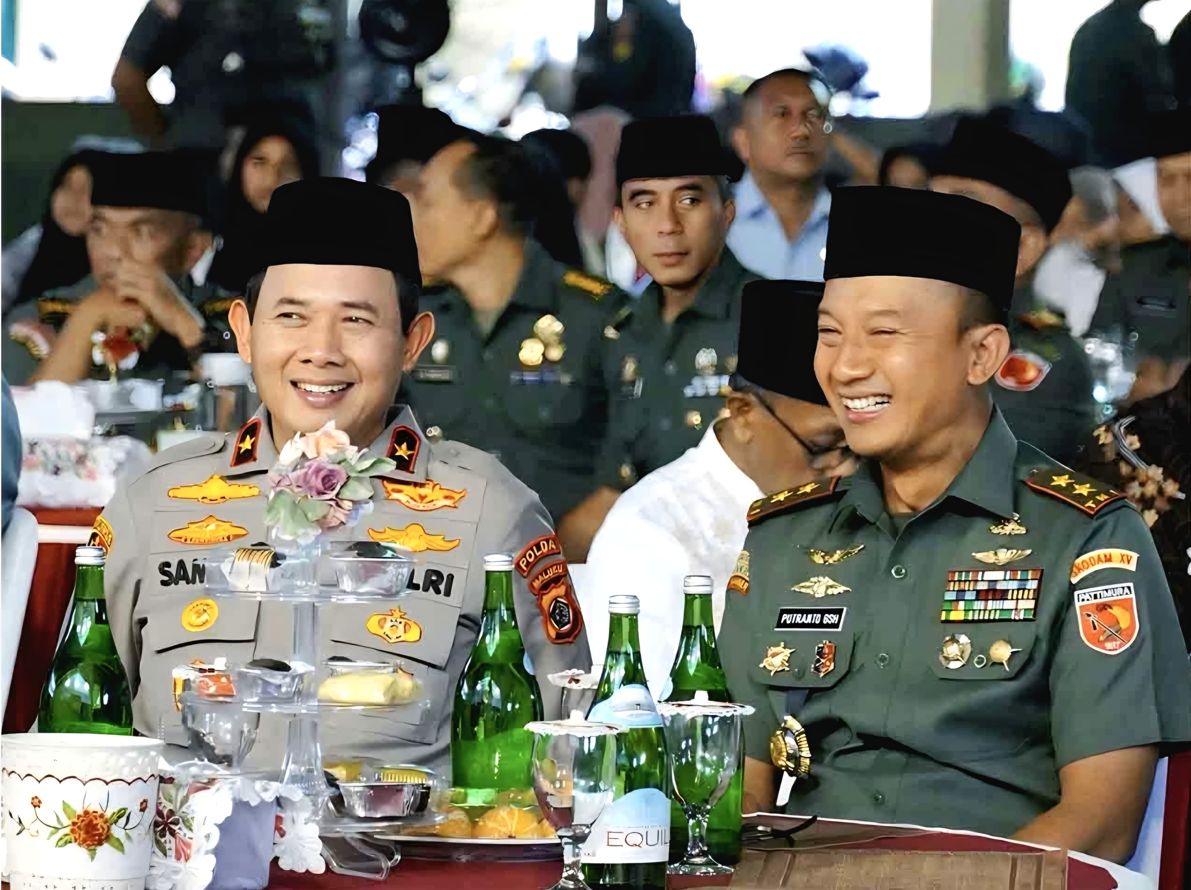 Sinergitas Kodam XV/Pattimura dan Polda Maluku Wujudkan Kebersamaan dengan Buka Puasa Bersama