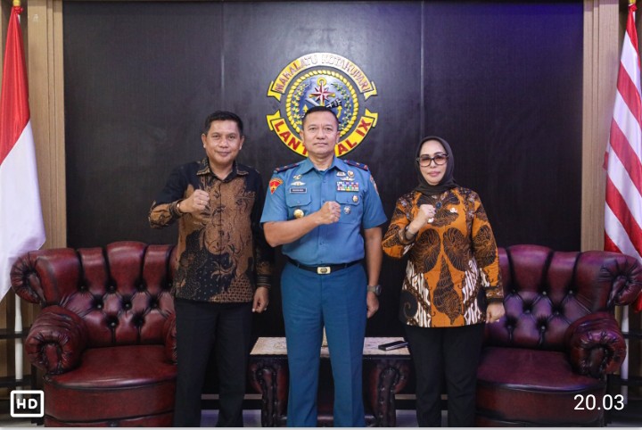 Danlantamal IX Ambon Sambut Hangat Kunjungan Walikota Ambon Terpilih Periode 2025-2030