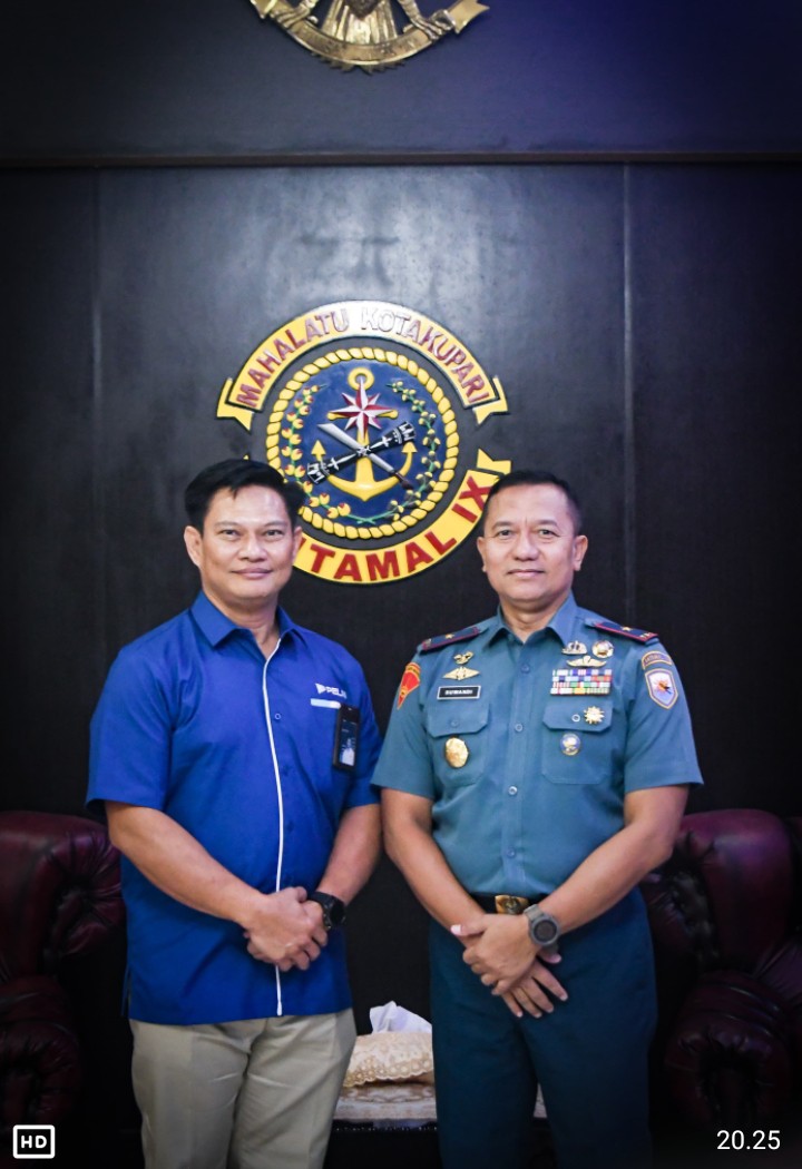 DANLANTAMAL IX AMBON TERIMA AUDIENSI KEPALA PT. PELNI CABANG AMBON