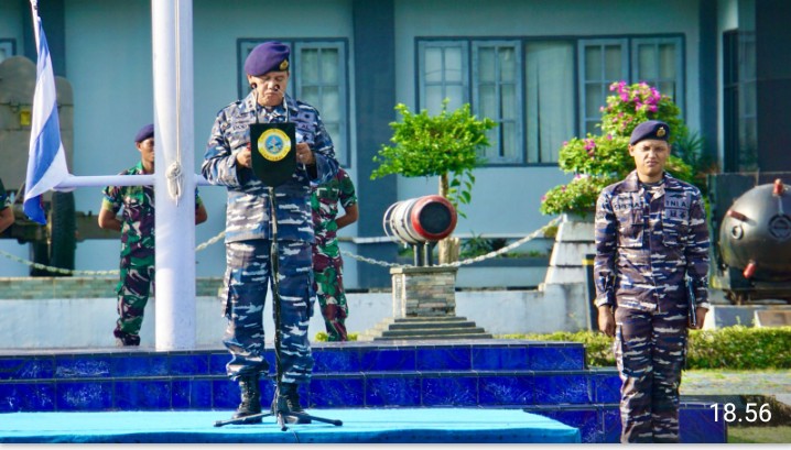 Lantamal IX Laksanakan Upacara Bendera 17-an, Prajurit Dituntut Kreatif dan Inovatif Dalam Bertugas