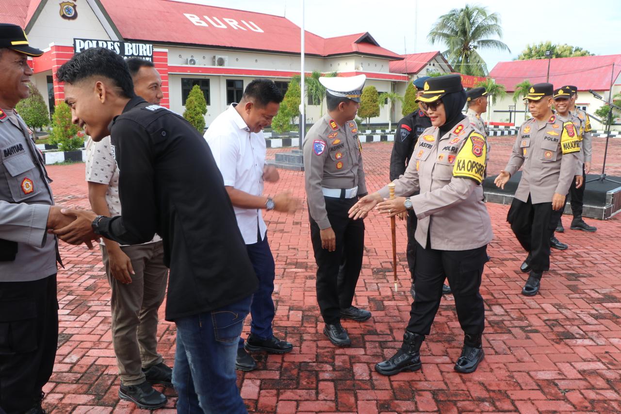 Kapolres Buru Gelar Halal Bihalal Bersama Personel Polres Buru