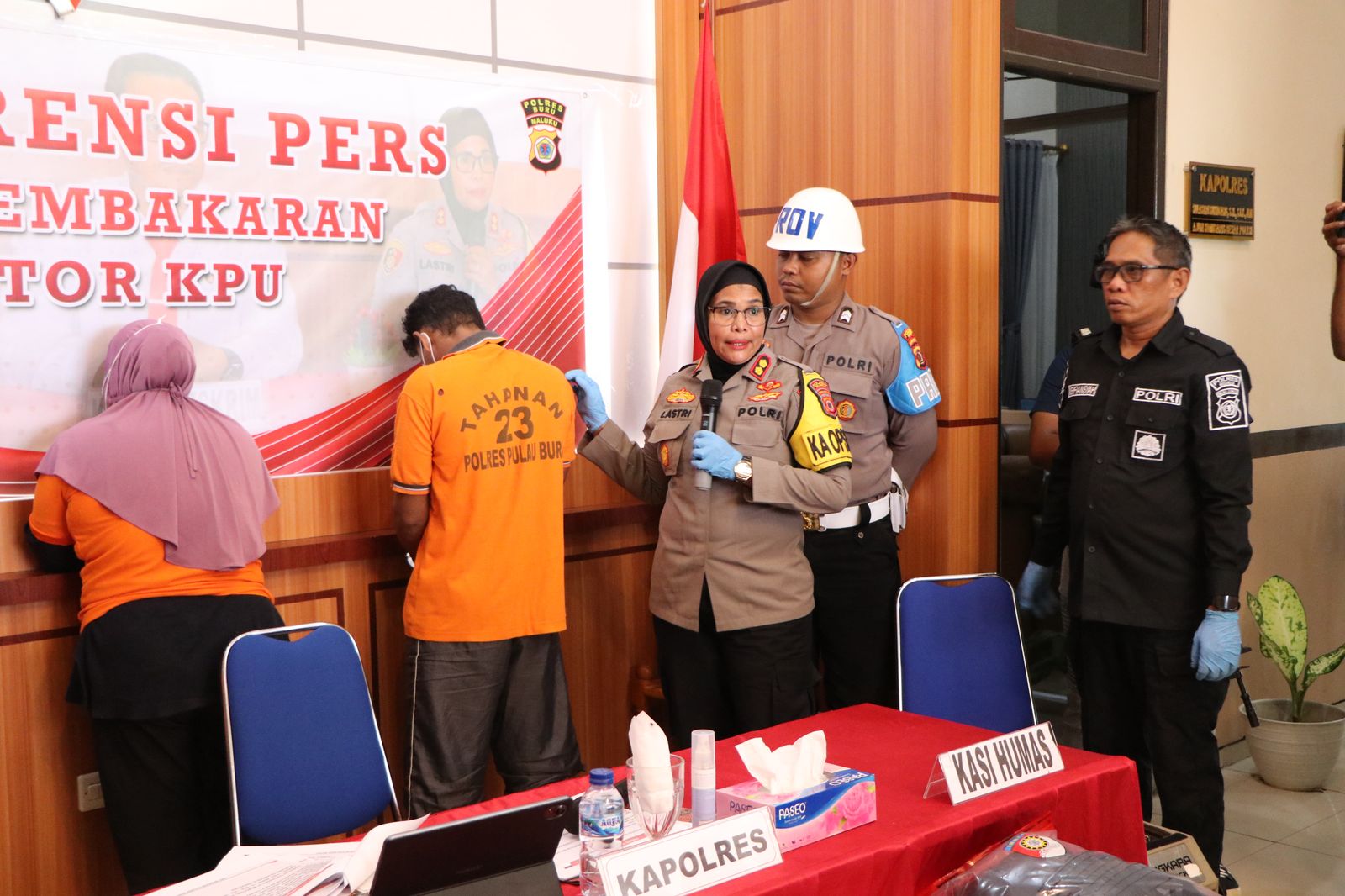 Polres Buru Berhasil Ungkap Dalang dan Pelaku Pembakaran Kantor KPU, Motifnya Menghindari Pemeriksaan Dana Pilkada