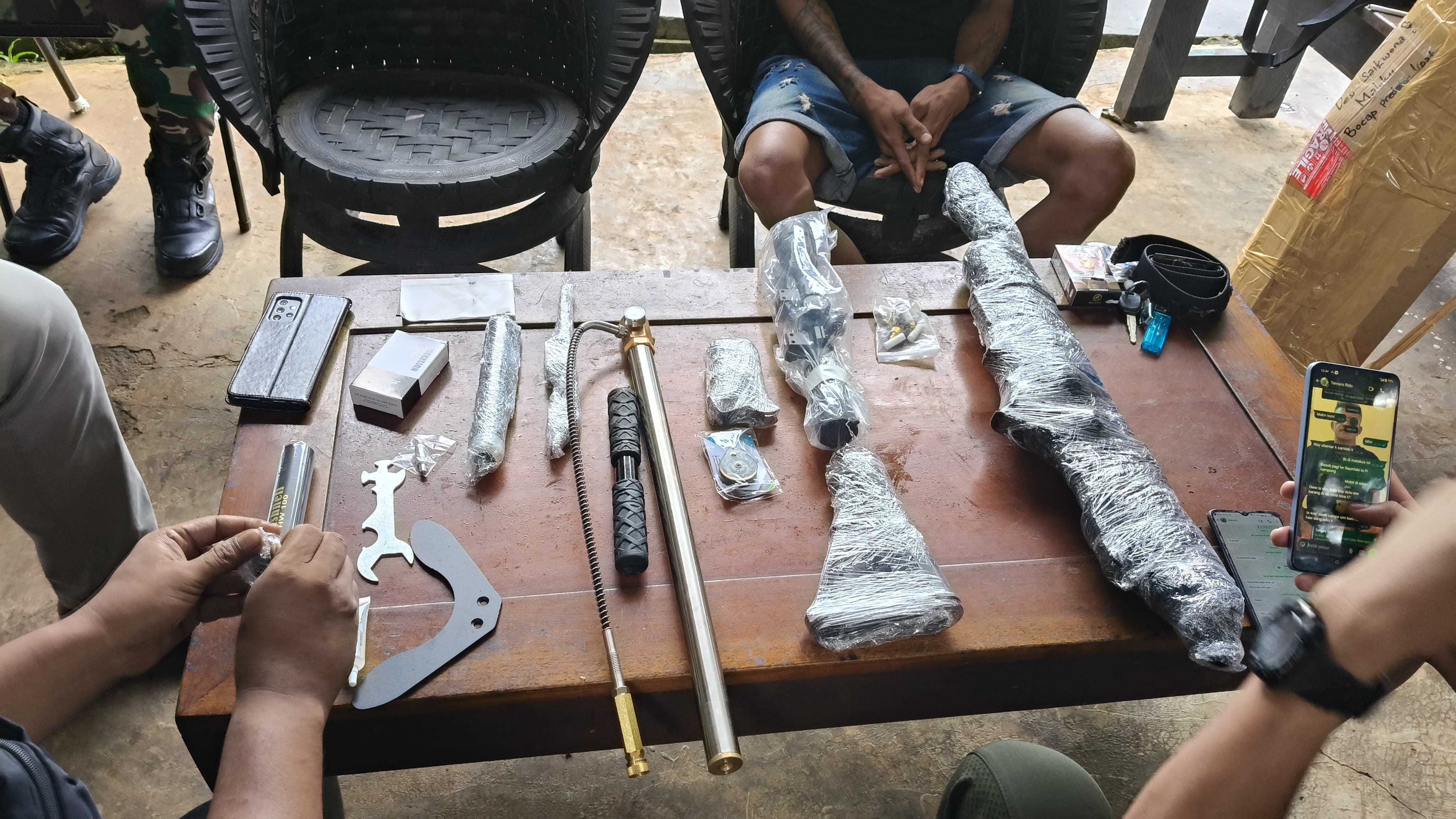 Operasi Pekat, Polres Kepulauan Tanimbar Amankan Satu Pucuk Senapan Angin