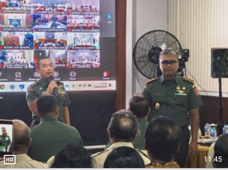 Kodim 1504/Ambon Jadi Tuan Rumah Halal Bihalal, Kasdam Serukan Soliditas TNI & Purnawirawan