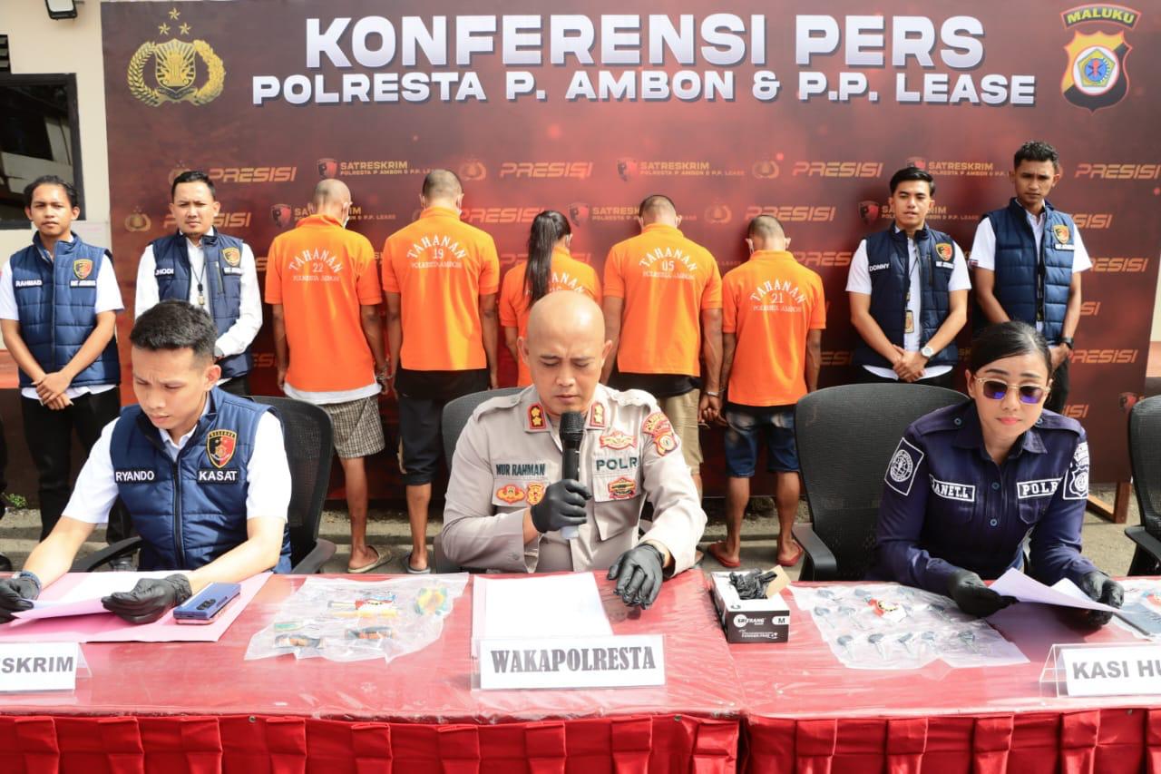 Polresta Ambon Ungkap Kasus Curamor, Lima Tersangka Ditangkap
