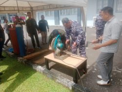 Lantamal IX Ambon Gelar Press Conference Pemusnahan 27 Pucuk Snepi Rakitan dan 6.342 Amunisi Tajam