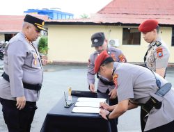 Kapolresta Ambon Pimpin Upacara Sertijab Kasat Reskrim, Kasat Lantas, dan Kapolsek Sirimau