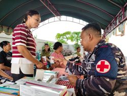 LANTAMAL IX AMBON KEMBALI LAKSANAKAN BAKSOS KESEHATAN PADA EKSPEDISI RUPIAH BERDAULAT TAHUN 2025 DI DESA BUANO SERAM BAGIAN BARAT