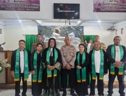 Kapolsek Nusaniwe Gelar Minggu Kasih ke-212 di Gereja Bukit Zaitun Wara