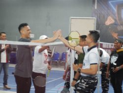 Danlanal Tual Resmi Buka Open Turnamen Badminton “Danlanal Cup” 2025