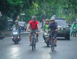 Danrem 151/Binaiya Tinjau Rute Fun Bike Sambil Bersepeda, Sambut HUT Ke-80 TNI