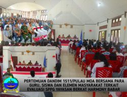 Dandim 1511/Pulau Moa Gelar Pertemuan Evaluasi Keamanan Pangan di Pulau Babar Barat Pasca Insiden Keracunan Siswa