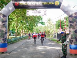 Meriahkan HUT TNI Ke-80, Pangdam XV/Pattimura Lepas Ratusan Peserta Fun Bike