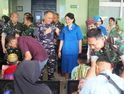 DANKODAERAL IX TINJAU BHAKTI KESEHATAN TNI DI RUMKIT TK II dr. J.A. LATUMETEN, JELANG HUT TNI KE-80 DI MALUKU