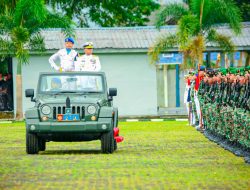 UPACARA PERINGATAN HUT KE-80 TNI 2025 DI MALUKU BERLANGSUNG KHIDMAT DI MAKO KODAERAL IX
