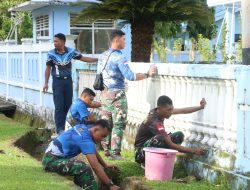 Sambut Nataru, Lanud Pattimura Gelar Bakti Sosial di Gereja Betlehem Efrata Dan Santo Ignatius