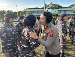 HUT KOWAL KE-63, KORPS WANITA ANGKATAN LAUT KODAERAL IX TERIMA KEJUTAN DARI POLWAN POLDA MALUKU