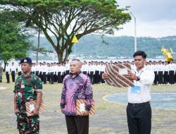 Wadan Kodaeral IX Pimpin Upacara Pakta Integritas Calon Bintara dan Tamtama PK TNI AL Gelombang I TA.2026