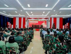 DANREM 151/BINAIYA, MENGHADIRI PERAYAAN NATAL BERSAMA KASAD