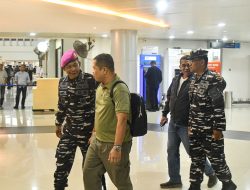 Irspektur Kodaeral IX Sambut Kedatangan Tim Itjen TNI di Bandara Pattimura Ambon