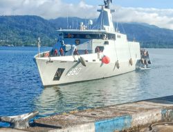 Jalankan Operasi Tameng Papua-26, KRI Hampala-880 Sandar di Dermaga Irian Kodaeral IX Ambon