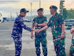 KRI Gulamah-869 Sandar Dermaga Irian Kodaeral lX Ambon Disela Jalani Misi Operasi Tameng Papua 2026