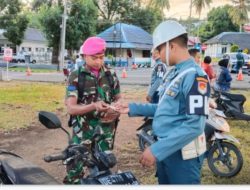 Pekan Disiplin Jelang HUT ke-80, POMAL Kodaeral lX Gelar Opsgaktib Kendaraan Bermotor