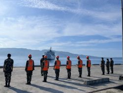 Perkuat Operasi Wilayah Timur, Dua Kapal Perang TNI AL Sandar di Dermaga Kesatriaan Tawiri Kodaeral IX