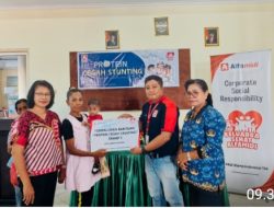 Salurkan Telur, Alfamidi Dukung Percepatan Penurunan Stunting di Maluku