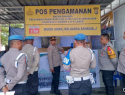 Polda Maluku Cek Kesiapan Pos Pengamanan Operasi Ketupat Salawaku 2026 di Ambon dan Maluku Tengah