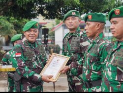 Pangdam XV/Pattimura Kembali Berikan Penghargaan Kepada Lima Prajurit Berprestasi