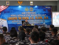 Sambangi Ambon, Wakasal Buka Ruang Diskusi dan Serap Aspirasi Prajurit Kodaeral IX